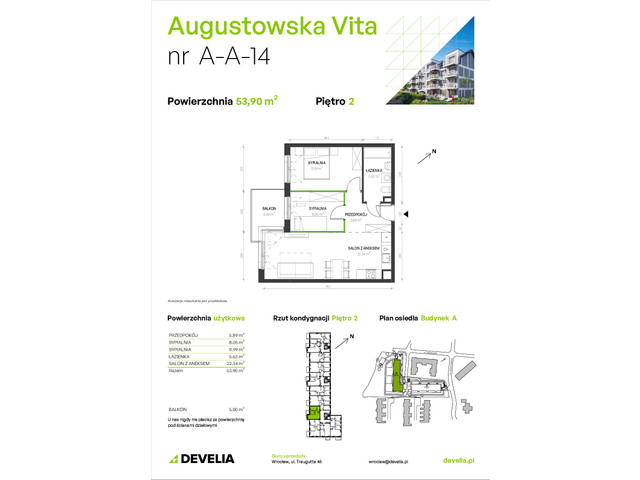 Mieszkanie w inwestycji Augustowska Vita, symbol A/A/14 » nportal.pl