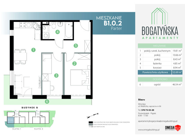 Mieszkanie w inwestycji Bogatyńska Apartamenty, symbol B1_0_2 » nportal.pl