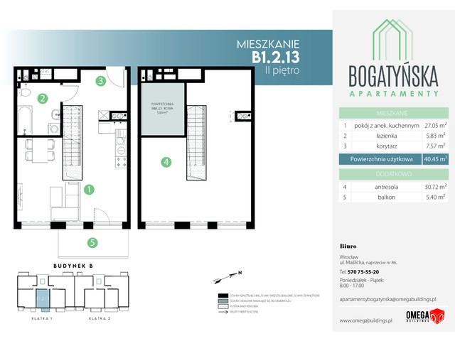 Mieszkanie w inwestycji Bogatyńska Apartamenty, symbol B1_2_13 » nportal.pl