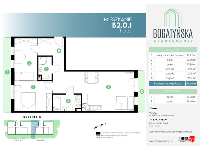 Mieszkanie w inwestycji Bogatyńska Apartamenty, budynek Promocja!, symbol B2_0_1 » nportal.pl