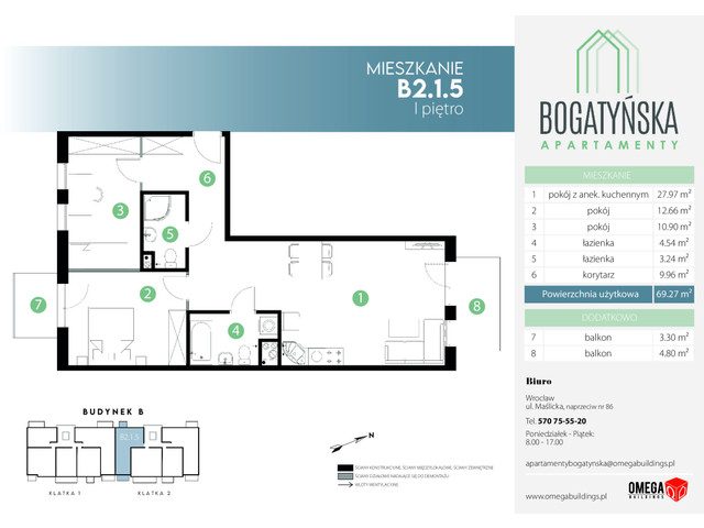 Mieszkanie w inwestycji Bogatyńska Apartamenty, symbol B2_1_5 » nportal.pl