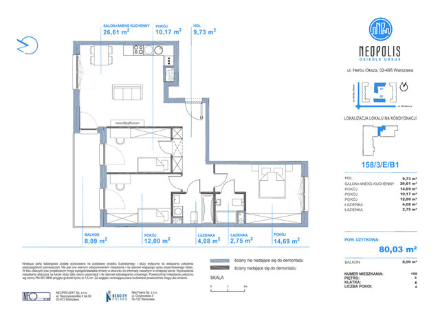 Mieszkanie w inwestycji Osiedle Neopolis, symbol NPII-E-LM-158 » nportal.pl