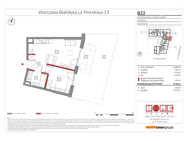 Mieszkanie w inwestycji Przystań Żerań, symbol A08 » nportal.pl