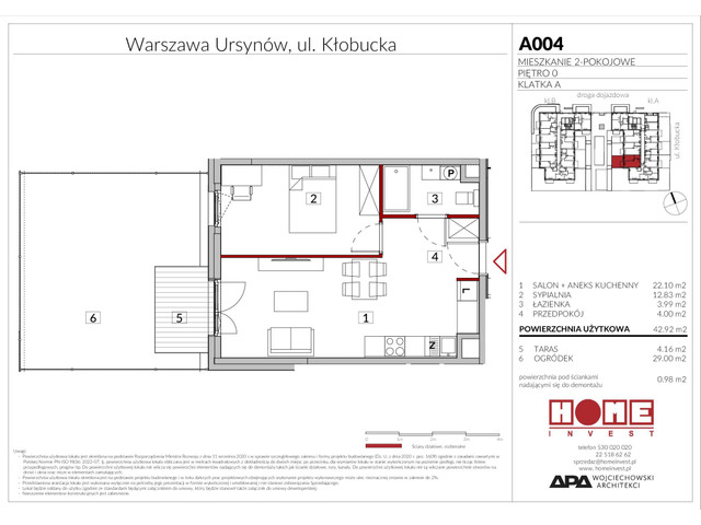 Mieszkanie w inwestycji Enklawa Ursynów, symbol A004 » nportal.pl