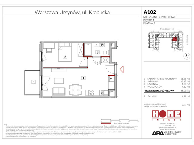 Mieszkanie w inwestycji Enklawa Ursynów, symbol A102 » nportal.pl