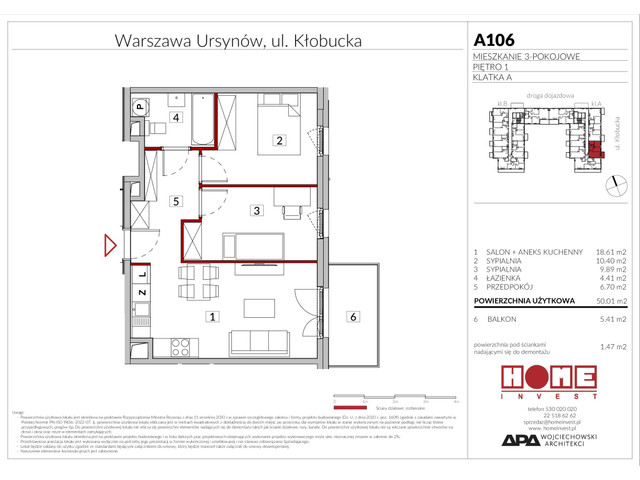 Mieszkanie w inwestycji Enklawa Ursynów, symbol A106 » nportal.pl