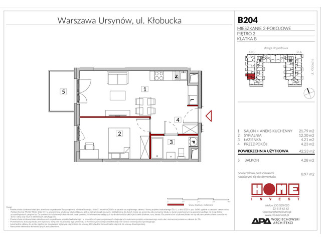 Mieszkanie w inwestycji Enklawa Ursynów, symbol B204 » nportal.pl