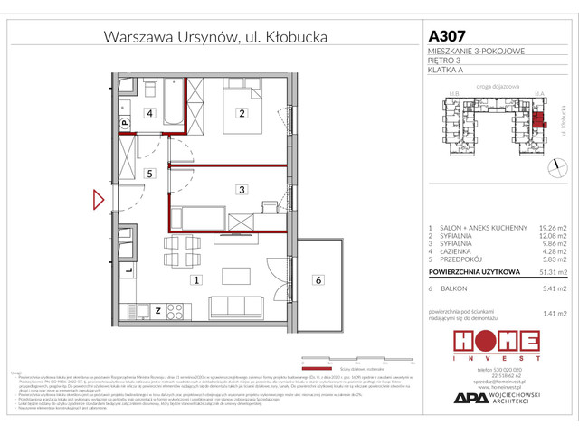 Mieszkanie w inwestycji Enklawa Ursynów, symbol A307 » nportal.pl