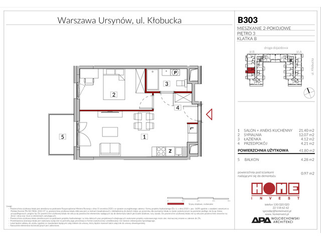 Mieszkanie w inwestycji Enklawa Ursynów, symbol B303 » nportal.pl
