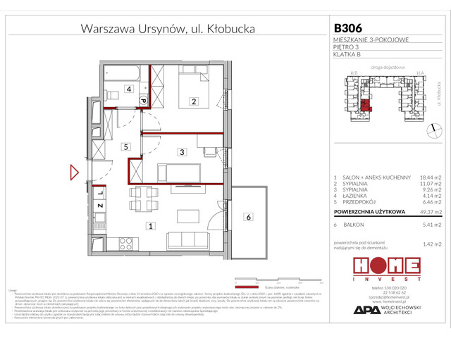 Mieszkanie w inwestycji Enklawa Ursynów, symbol B306 » nportal.pl