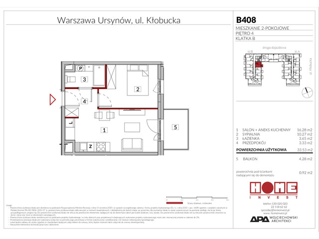 Mieszkanie w inwestycji Enklawa Ursynów, symbol B408 » nportal.pl