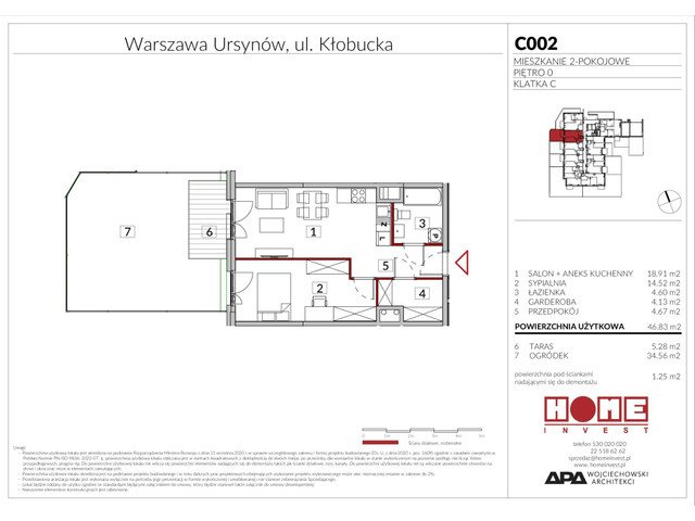 Mieszkanie w inwestycji Enklawa Ursynów, symbol C002 » nportal.pl