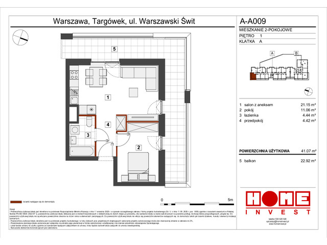 Mieszkanie w inwestycji Warszawski Świt VII, symbol A-A009 » nportal.pl