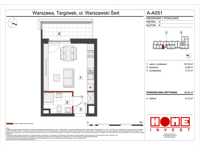 Mieszkanie w inwestycji Warszawski Świt VII, symbol A-A051 » nportal.pl