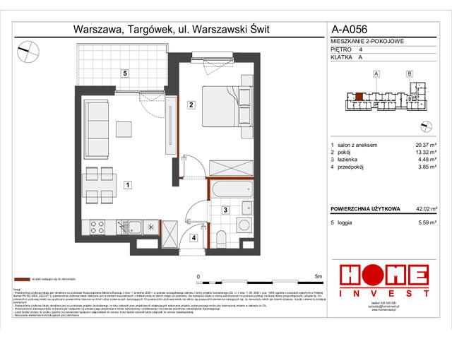 Mieszkanie w inwestycji Warszawski Świt VII, symbol A-A056 » nportal.pl