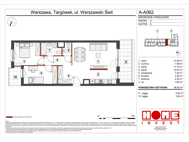 Mieszkanie w inwestycji Warszawski Świt VII, symbol A-A062 » nportal.pl