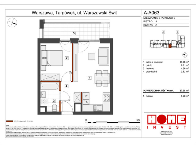 Mieszkanie w inwestycji Warszawski Świt VII, symbol A-A063 » nportal.pl