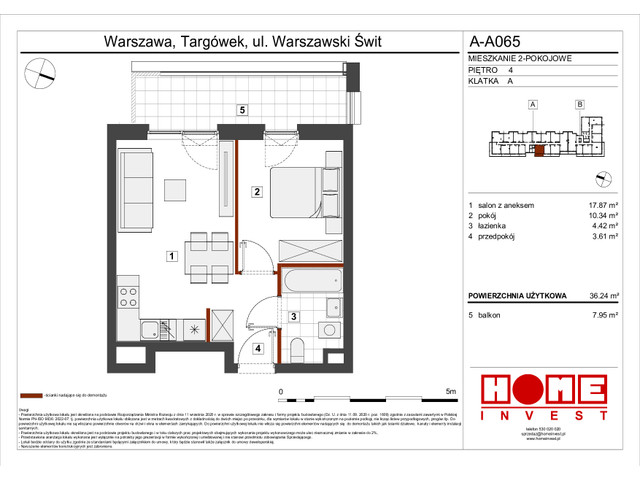 Mieszkanie w inwestycji Warszawski Świt VII, symbol A-A065 » nportal.pl