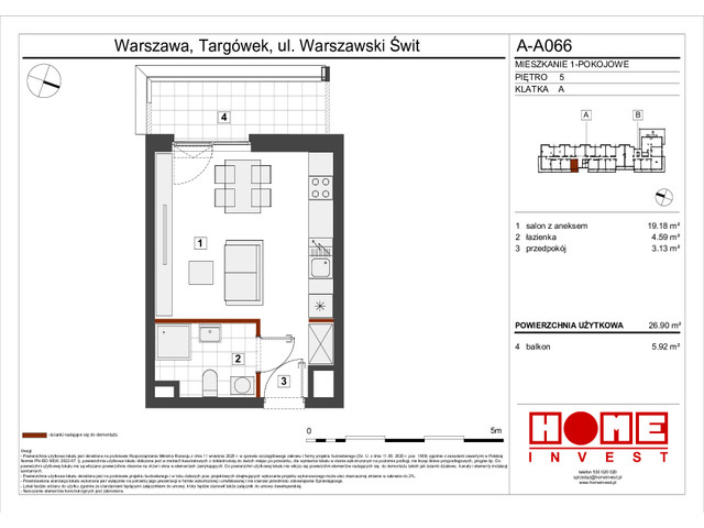 Mieszkanie w inwestycji Warszawski Świt VII, symbol A-A066 » nportal.pl