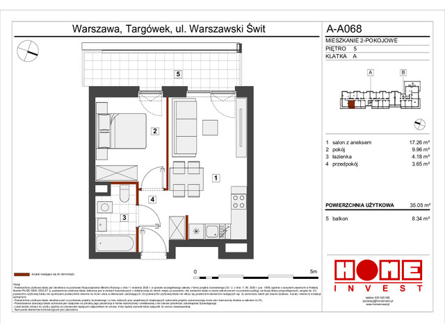 Mieszkanie w inwestycji Warszawski Świt VII, symbol A-A068 » nportal.pl