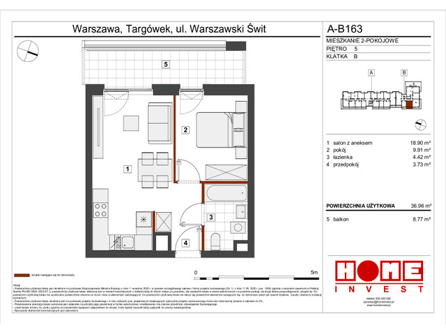 Mieszkanie w inwestycji Warszawski Świt VII, symbol A-B163 » nportal.pl