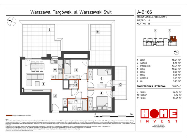 Mieszkanie w inwestycji Warszawski Świt VII, symbol A-B166 » nportal.pl