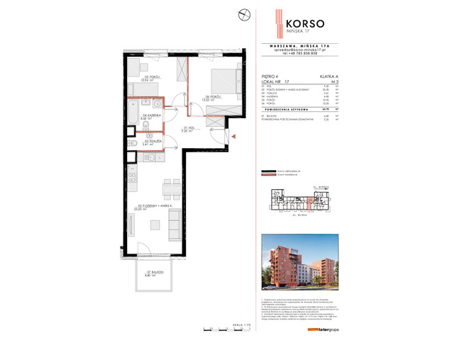 Mieszkanie w inwestycji Korso Mińska 17, symbol 17 » nportal.pl