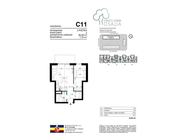 Mieszkanie w inwestycji Orzechowa Osada, budynek II Etap, symbol 2.C11 » nportal.pl