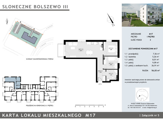 Mieszkanie w inwestycji Słoneczna Bolszewo III, symbol III.M17 » nportal.pl