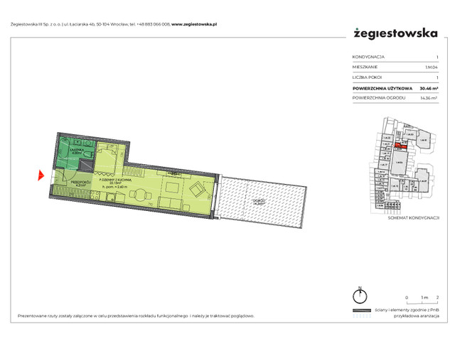 Mieszkanie w inwestycji Żegiestowska III, symbol 1.M.04 » nportal.pl