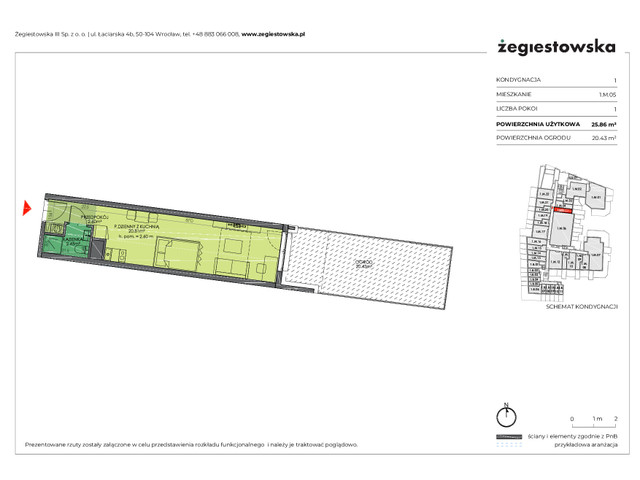 Mieszkanie w inwestycji Żegiestowska III, symbol 1.M.05 » nportal.pl