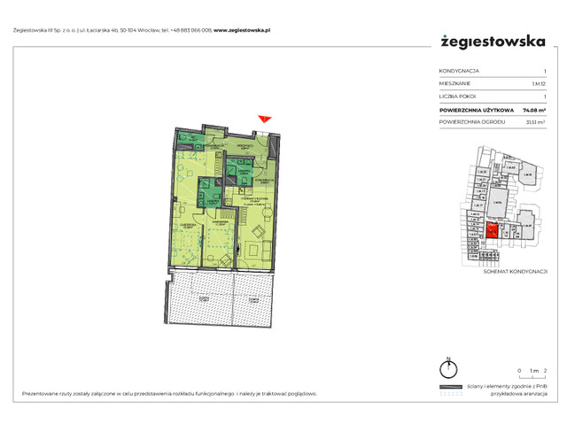 Mieszkanie w inwestycji Żegiestowska III, symbol 1.M.12 » nportal.pl