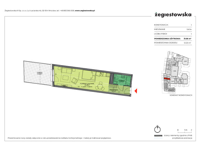 Mieszkanie w inwestycji Żegiestowska III, symbol 1.M.14 » nportal.pl