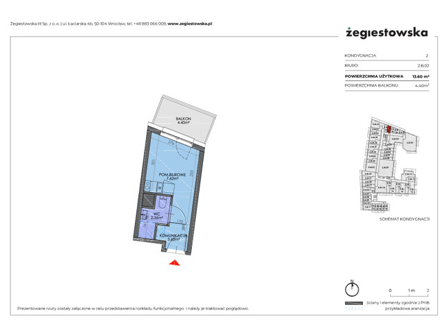 Mieszkanie w inwestycji Żegiestowska III, symbol 2.B.02 » nportal.pl