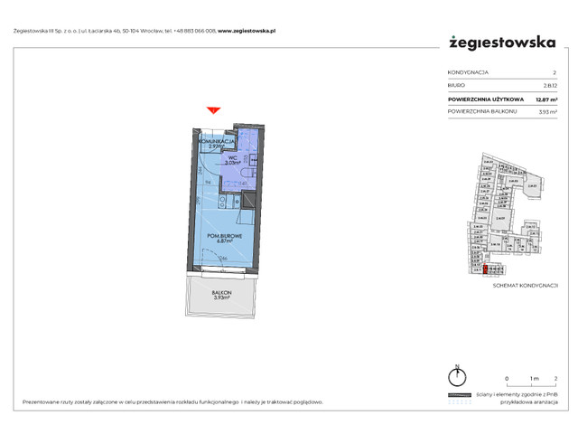 Mieszkanie w inwestycji Żegiestowska III, symbol 2.B.12 » nportal.pl