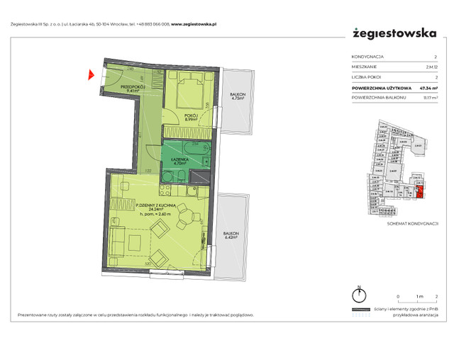 Mieszkanie w inwestycji Żegiestowska III, symbol 2.M.12 » nportal.pl