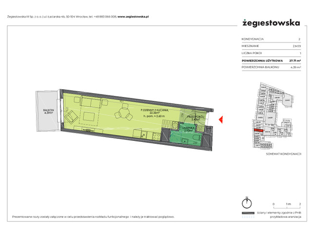 Mieszkanie w inwestycji Żegiestowska III, symbol 2.M.19 » nportal.pl