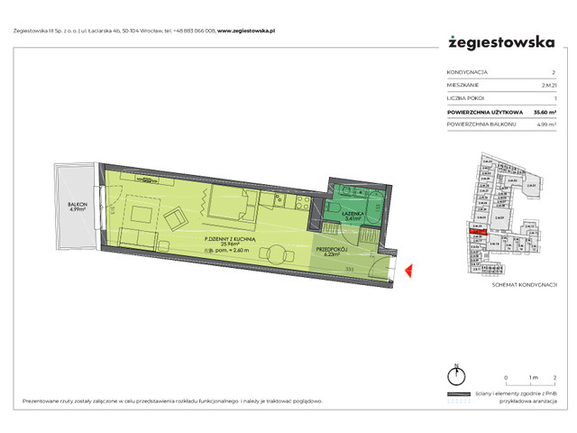 Mieszkanie w inwestycji Żegiestowska III, symbol 2.M.21 » nportal.pl