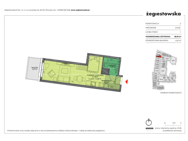 Mieszkanie w inwestycji Żegiestowska III, symbol 2.M.30 » nportal.pl