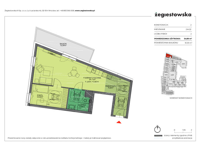 Mieszkanie w inwestycji Żegiestowska III, symbol 2.M.32 » nportal.pl