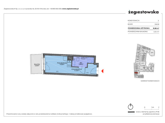 Mieszkanie w inwestycji Żegiestowska III, symbol 3.B.08 » nportal.pl