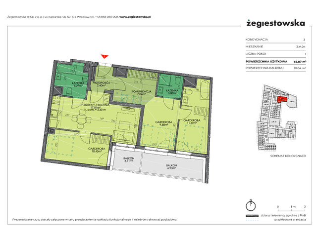 Mieszkanie w inwestycji Żegiestowska III, symbol 3.M.04 » nportal.pl