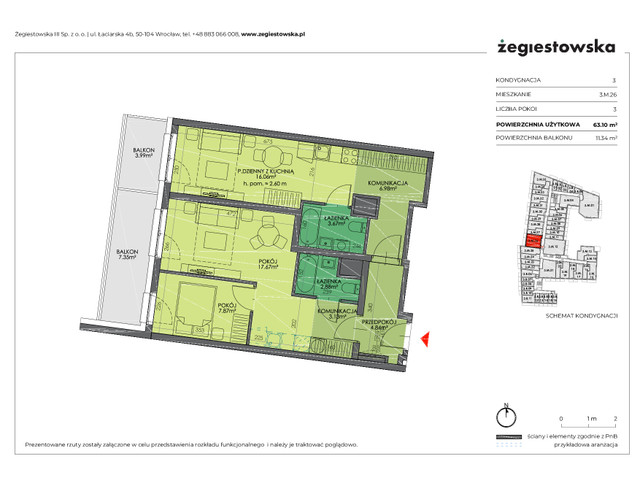 Mieszkanie w inwestycji Żegiestowska III, symbol 3.M.26 » nportal.pl