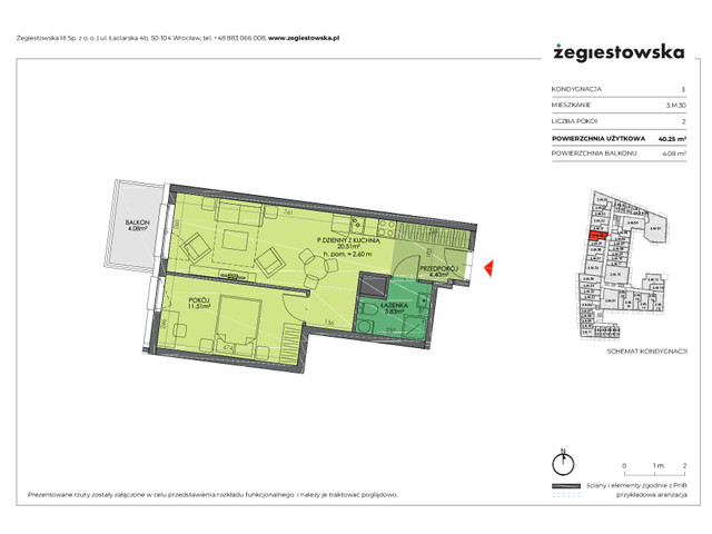 Mieszkanie w inwestycji Żegiestowska III, symbol 3.M.30 » nportal.pl