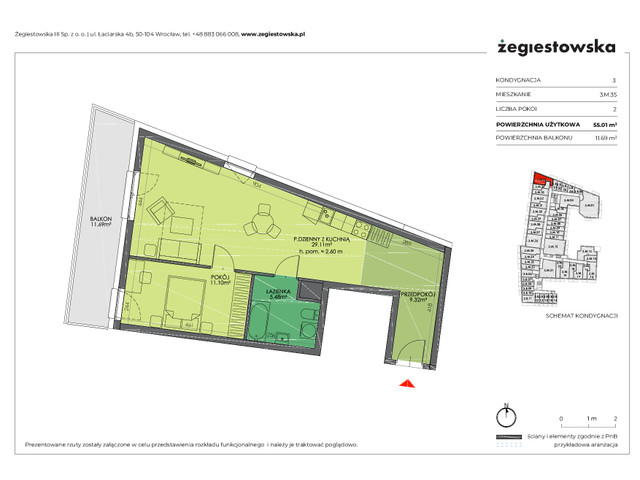 Mieszkanie w inwestycji Żegiestowska III, symbol 3.M.35 » nportal.pl