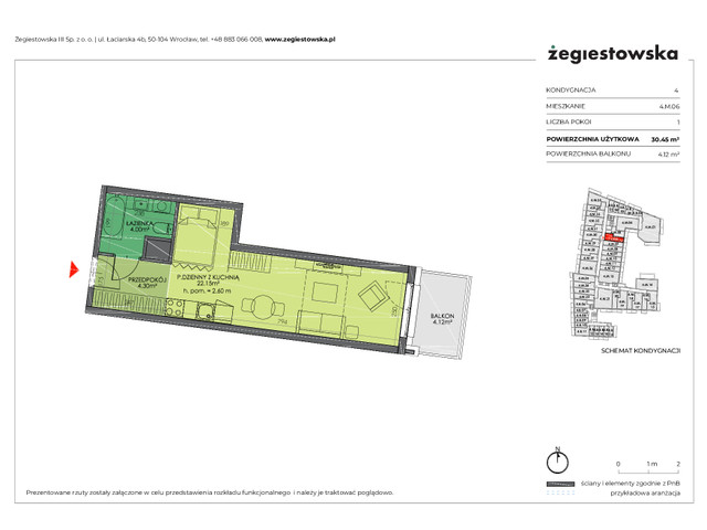 Mieszkanie w inwestycji Żegiestowska III, symbol 4.M.06 » nportal.pl