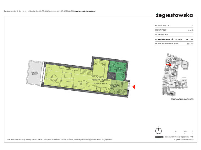 Mieszkanie w inwestycji Żegiestowska III, symbol 4.M.31 » nportal.pl