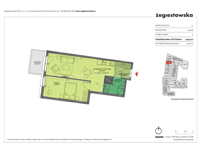 Mieszkanie w inwestycji Żegiestowska III, symbol 4.M.32 » nportal.pl