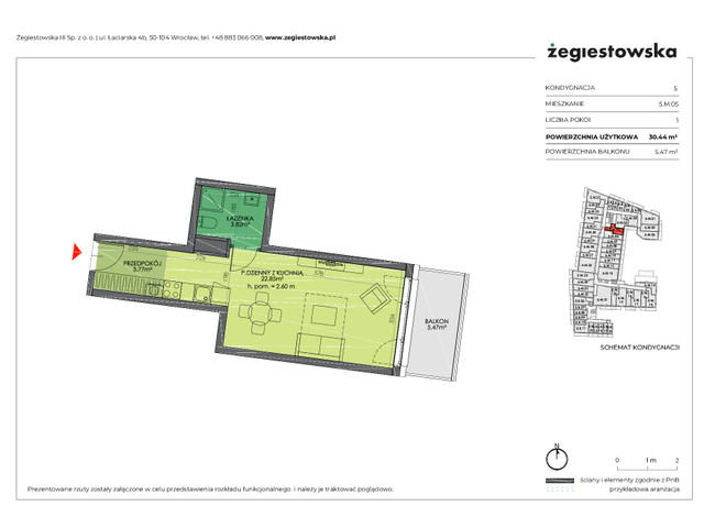 Mieszkanie w inwestycji Żegiestowska III, symbol 5.M.05 » nportal.pl