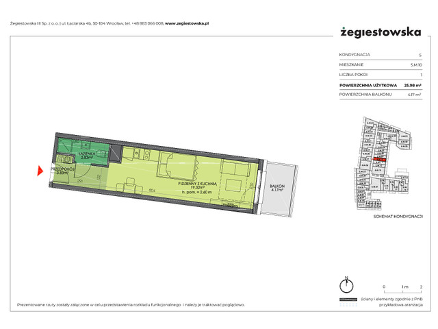 Mieszkanie w inwestycji Żegiestowska III, symbol 5.M.10 » nportal.pl